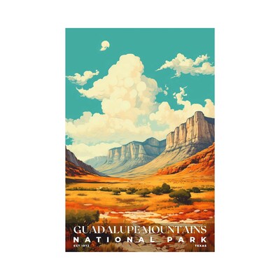 Guadalupe Mountains National Park Poster, Travel Art, Office Poster, Home Decor | S6 - image1